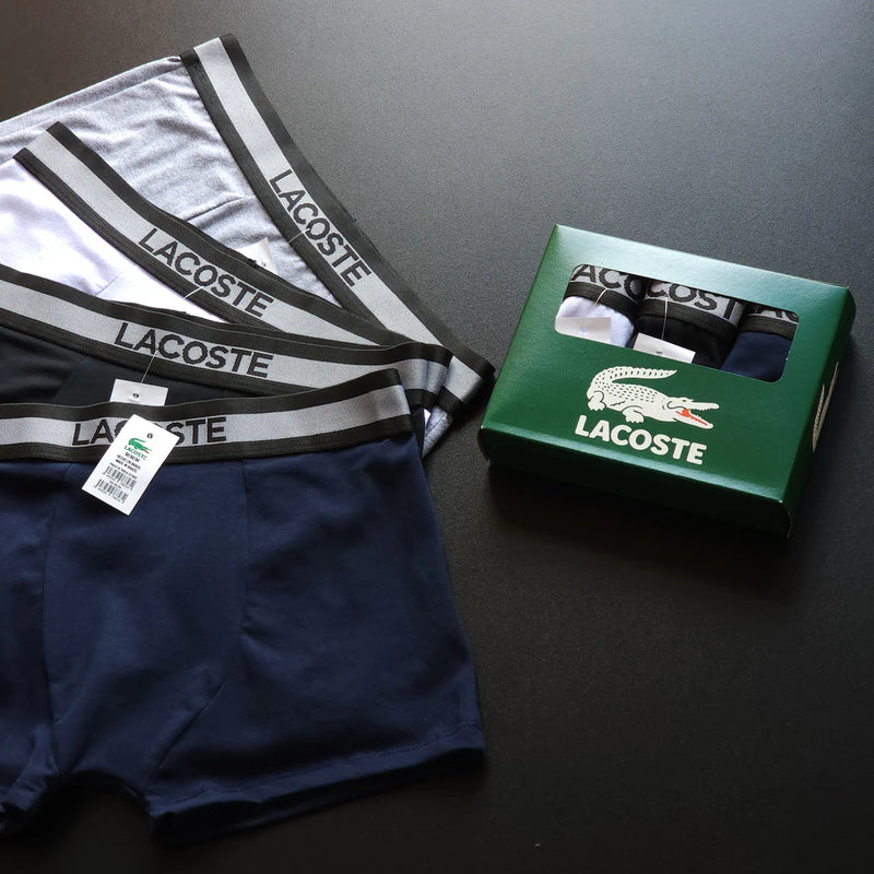 Kit com 3 Cuecas Lacoste