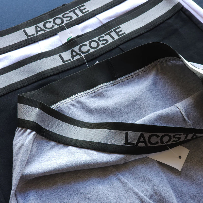 Kit com 3 Cuecas Lacoste